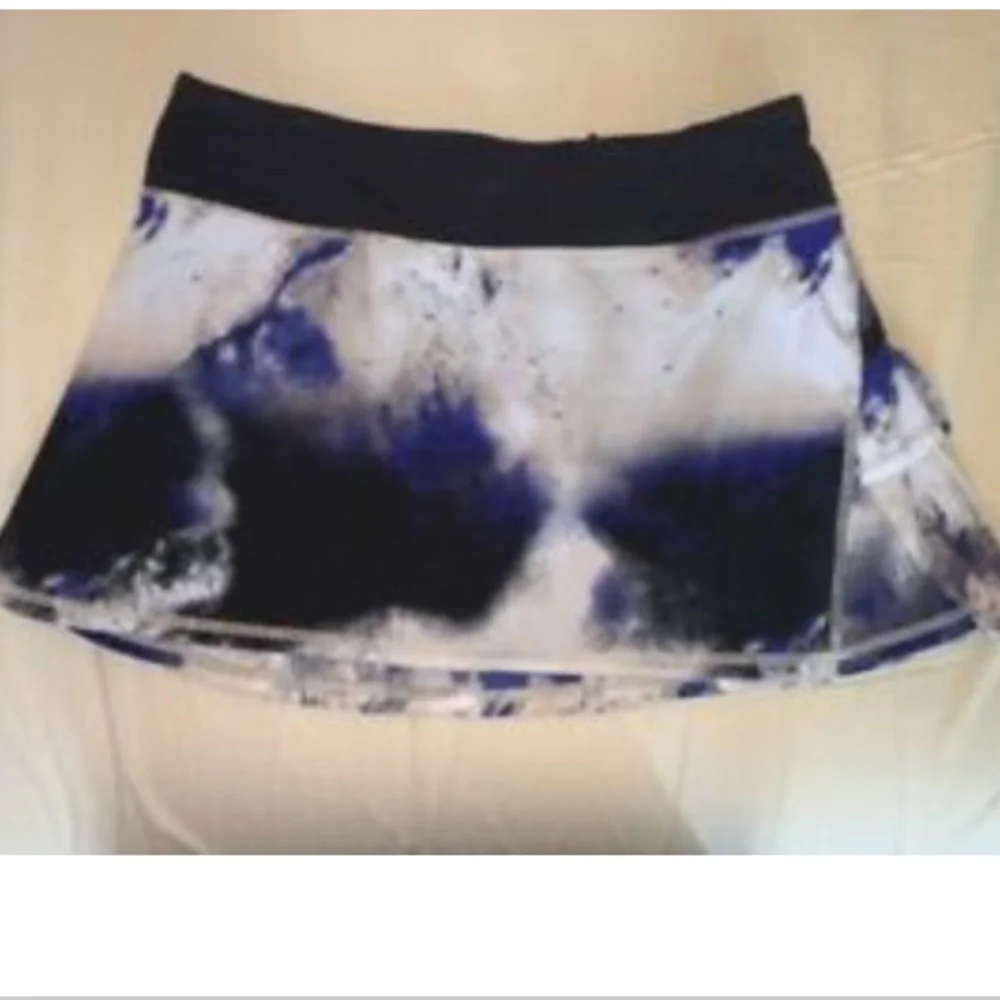 Lululemon Run Pace Setter Blue Black Ombre Skirt - Picture 1 of 6